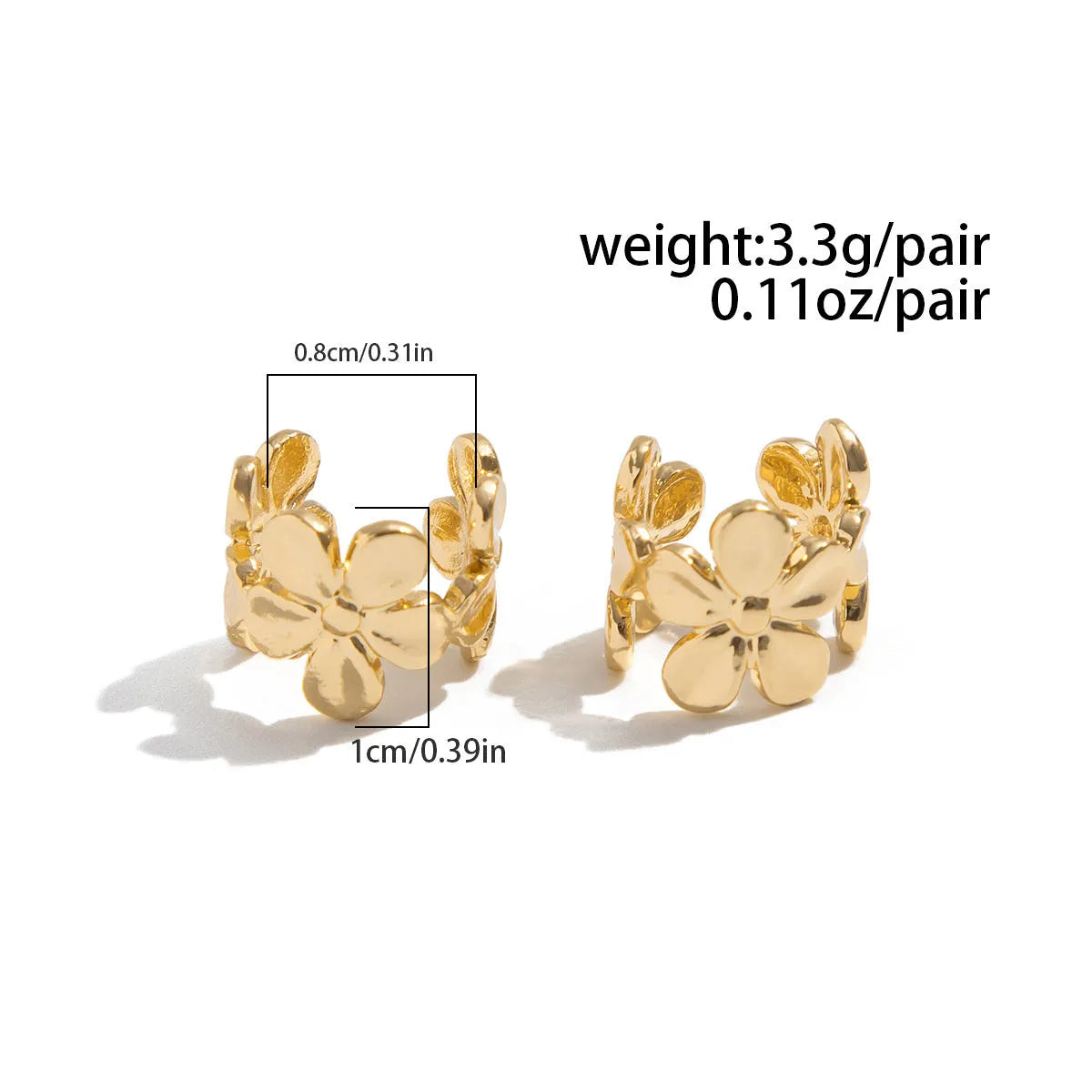 Gold-toned starfish and scallop eardrop earrings with conch designs and animal modelling on alloy construction
