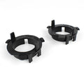 Black ABS plastic headlight adjustment card holder for compatible car models.