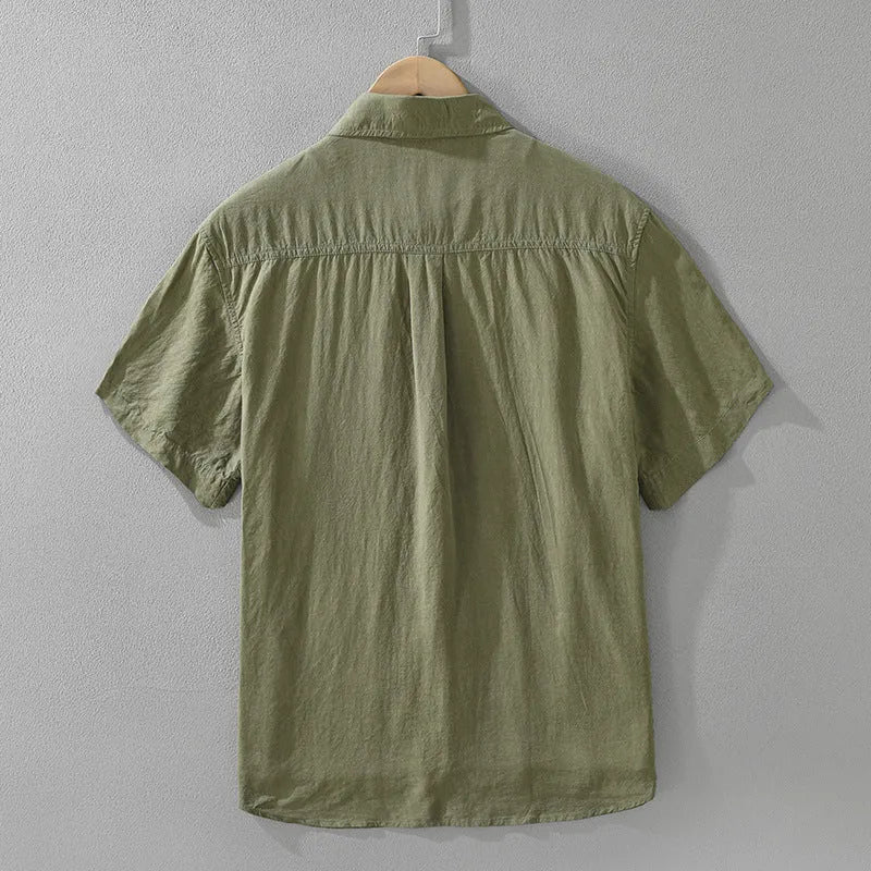 Women's loose cardigan-style top in lyocell fabric, shown in black, green, and purple colour options