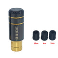 Roasted black gold blue aluminium alloy gear shift head with universal 8-12mm installation for cars