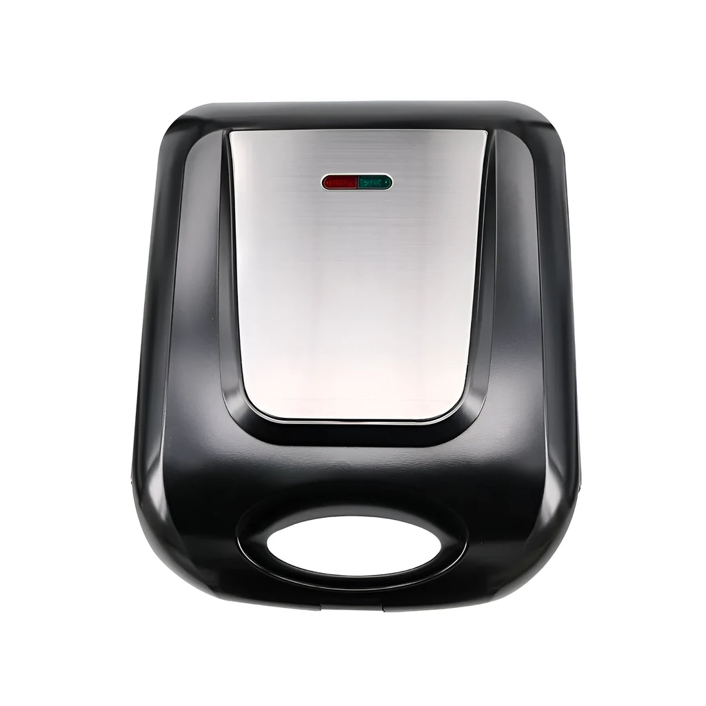 Black countertop nut roasting machine measuring 31cm by 26cm by 11cm.
