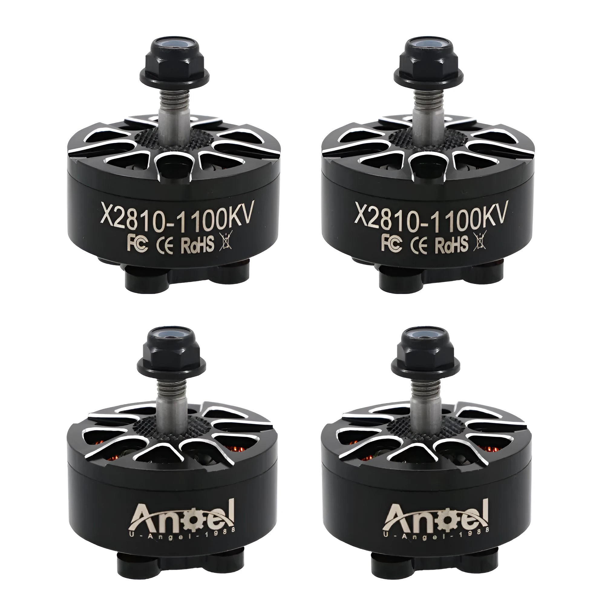 X2810 brushless motor for multi-axis flight models with metal housing