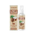 100ml bottle of coconut scented pet deodorant spray with natural ingredients