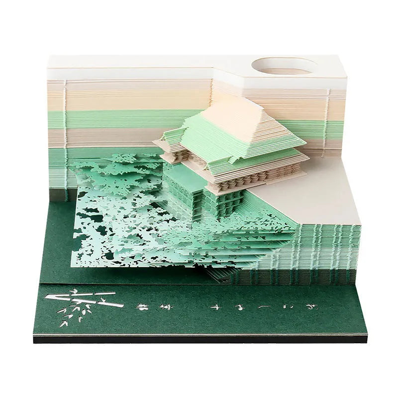 One Piece anime architectural sticky notes notepad in 80x45 mm size with craft paper
