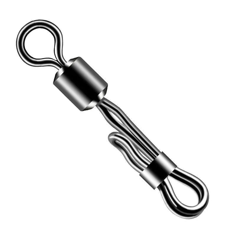 Brass quick change fishing line clamp with quarter-turn release mechanism and high-speed rotation bearing