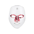Rechargeable LED beauty mask in Black Golden Edge colour with manual touch controls and fixing strap