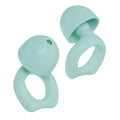 A pair of silicone soundproof earplugs in a choice of colours, presented in an OPP storage case.