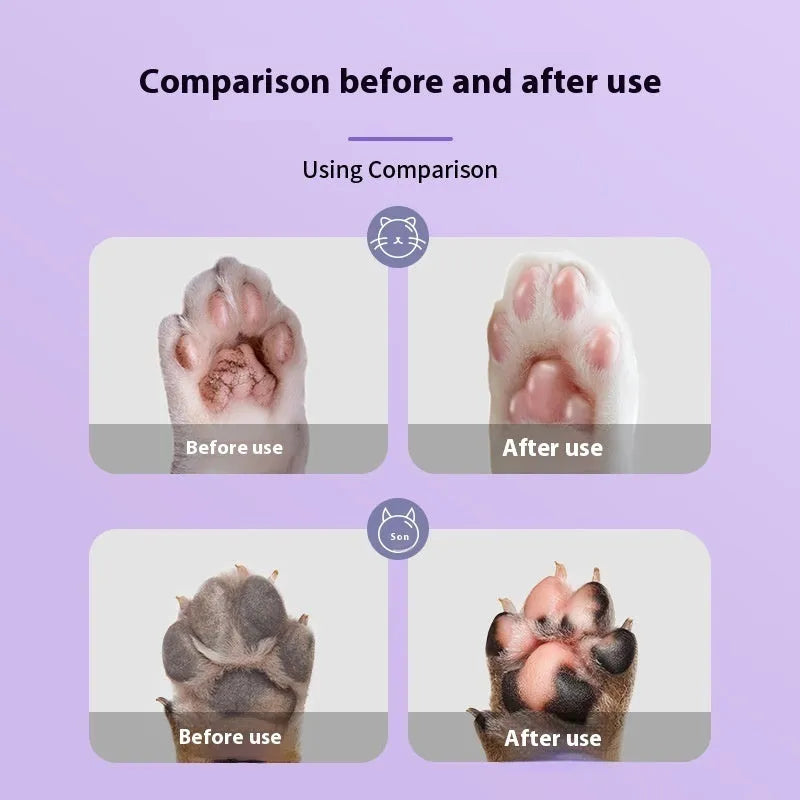 40g pet foot cream container with claw balm for cat and dog claw lubrication using Brazil palm wax