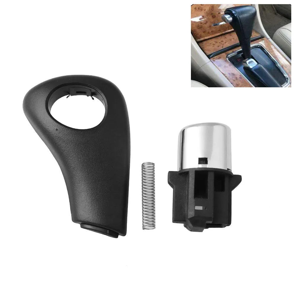 Black ABS plastic shift button replacement kit for Honda Accord 2003-2005 models with complete components