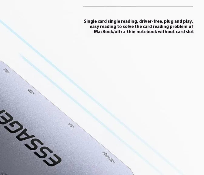 11-in-1 USB-C expansion dock with 20cm cable separator and Gigabit network port