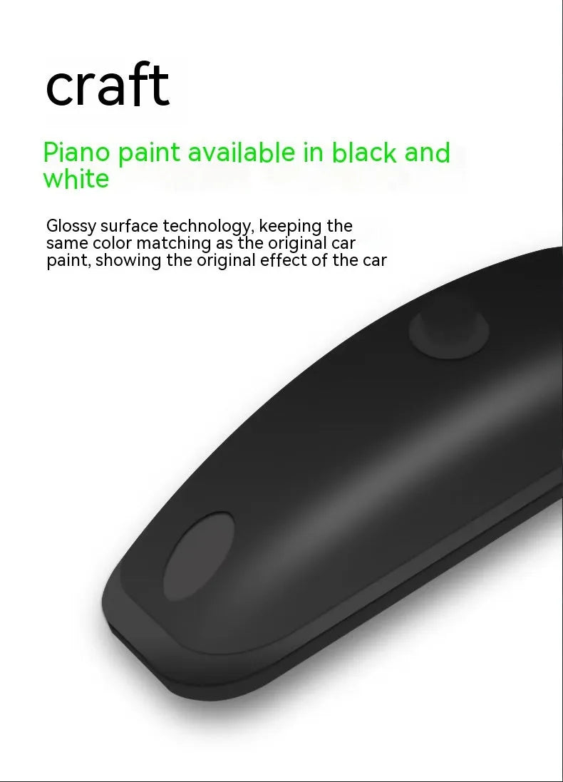 Vehicle-mounted remote control laser safety lamp in black or white colour with USB charging cable and wireless remote