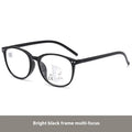 Multi-focus women's ultra-light presbyopic glasses with 100-400 degree range and five frame colour options