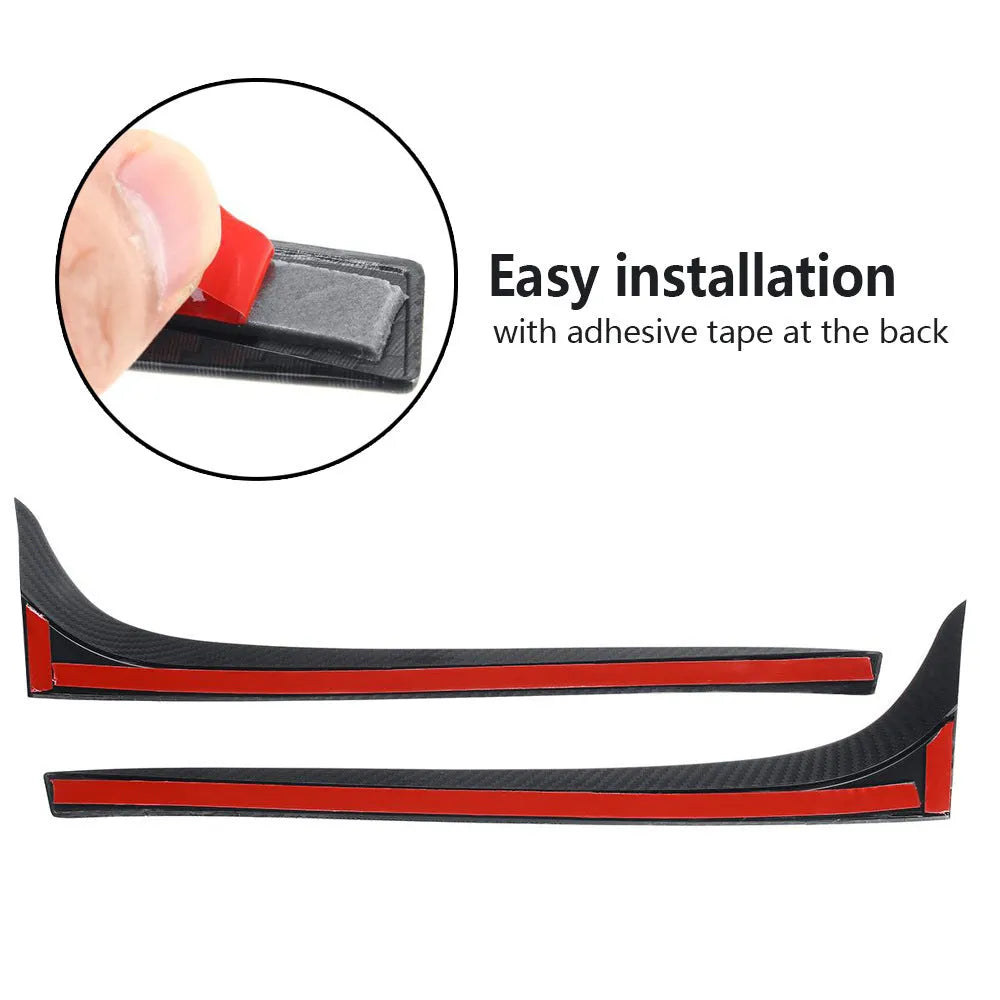 Glossy black ABS plastic rear side spoiler wing for Volkswagen Golf 7 MK7 car.