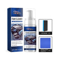Car interior cleaning kit with spray bottle, microfibre cloth, and sponge for vehicle seats and dashboard