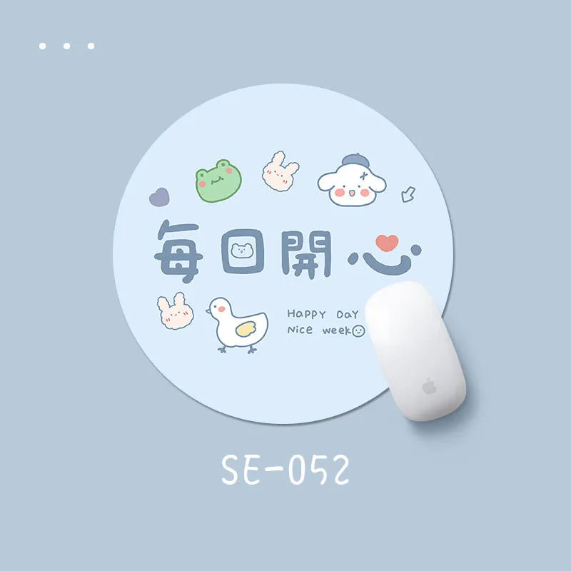 Square rubber mouse pad with solid colour pattern measuring 220mm by 220mm