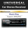 EZONETRONICS car Bluetooth FM MP3 stereo receiver with USB, SD, and AUX inputs on front panel.