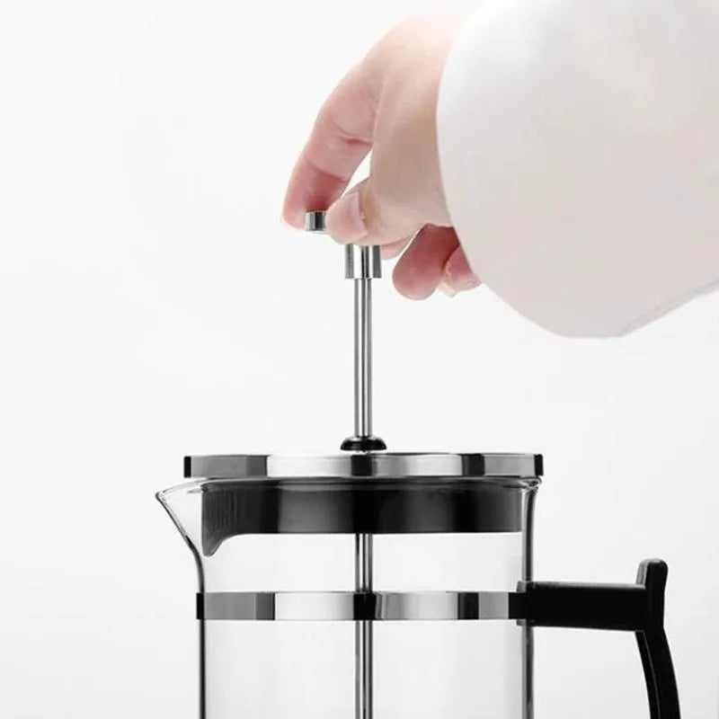 350ml manual coffee dripper kit with stainless steel filter and glass carafe