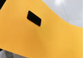 EVA yoga mat in blue with anti-skid surface, showing 173 cm length and 61 cm width dimensions