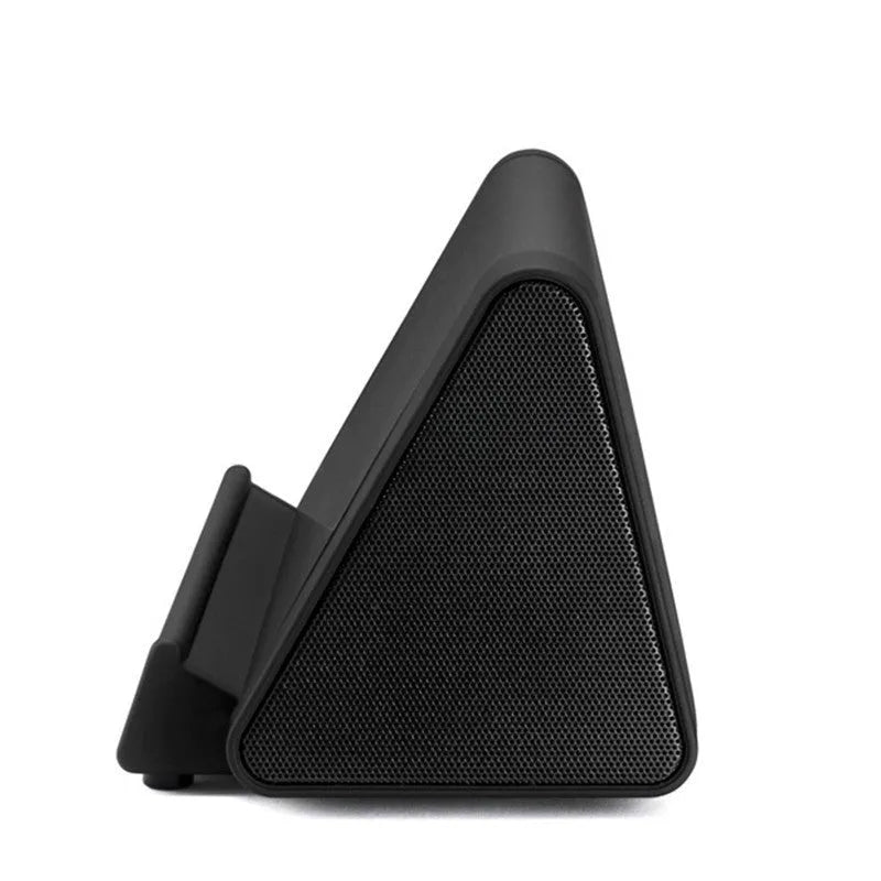 Compact black and white wireless Bluetooth speakers with rechargeable battery for mobile phones and computers