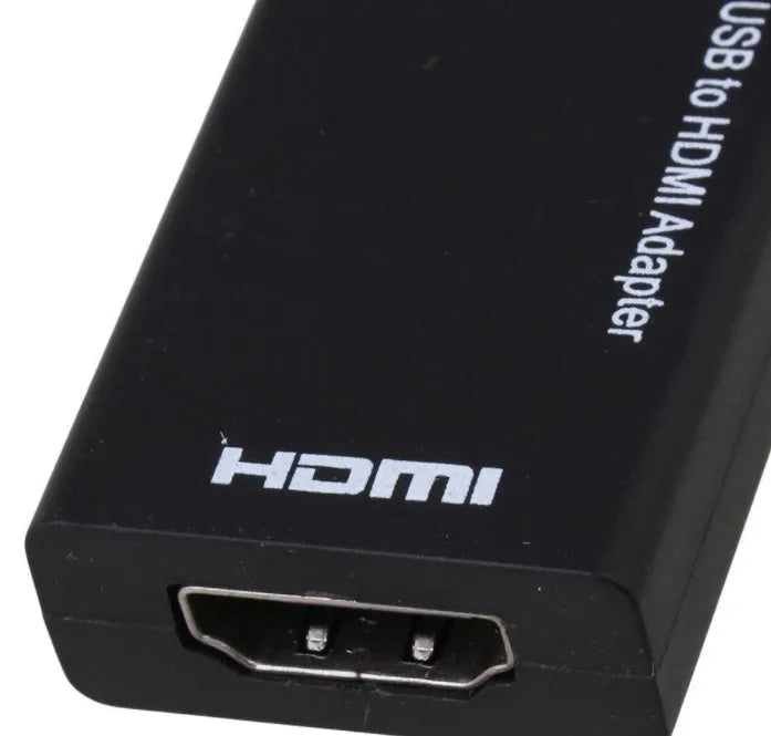 Black DisplayPort to HDMI adapter with a short 12cm cable for connecting PCs to monitors.