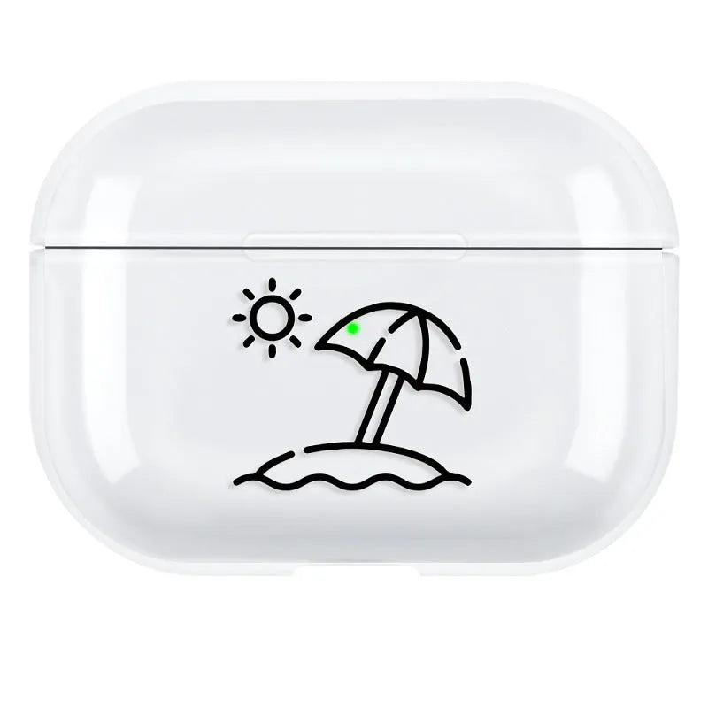 AirPods Pro 3 hard PC protective shell back cover case in a solid colour.