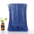 Microfibre pet bath towel in pink, dark brown, blue, green or light grey, sizes 35x75cm to 70x140cm
