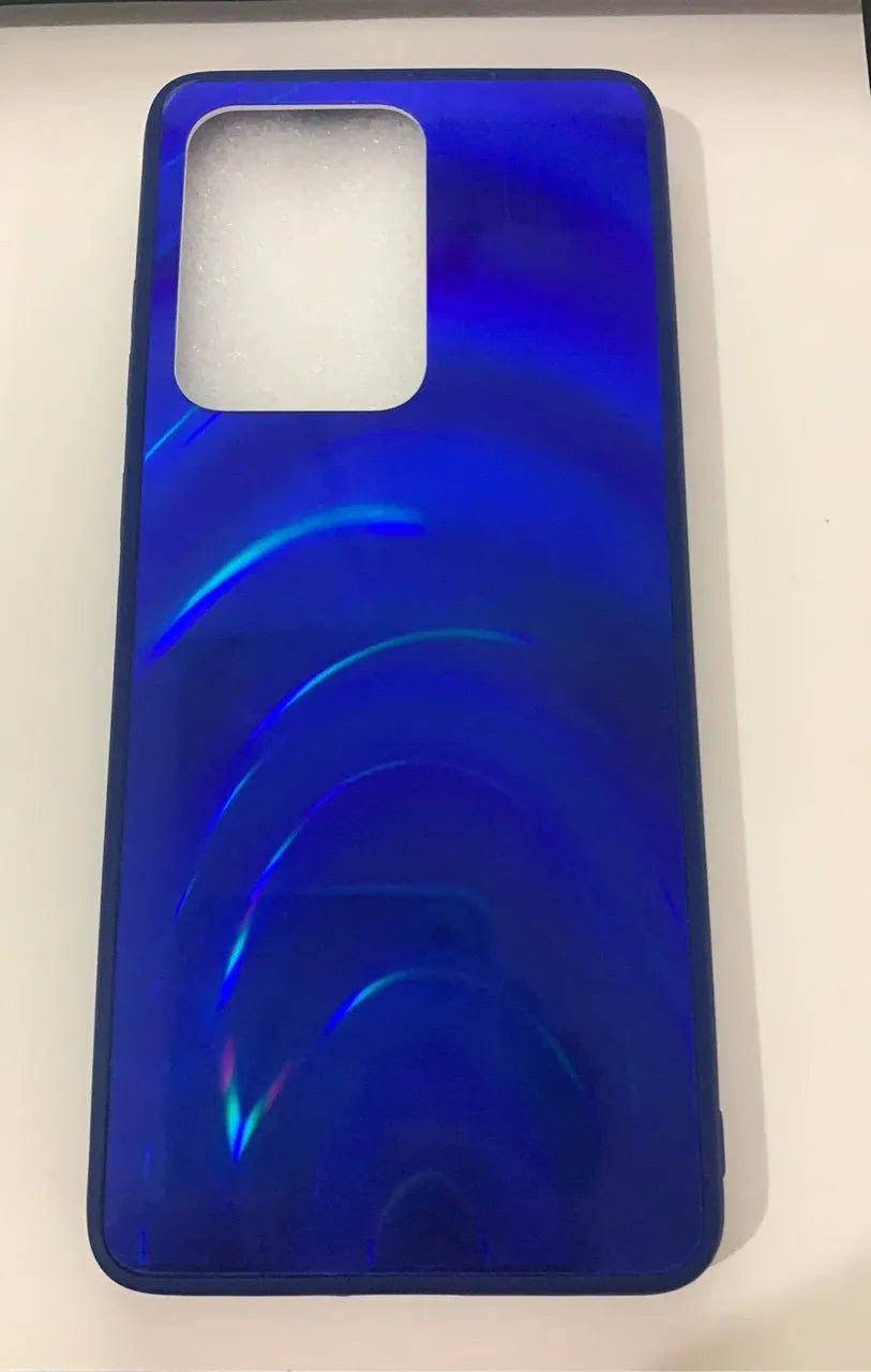 Marble shockproof silicone phone case for Samsung Galaxy in multiple colour options showing front and back view.