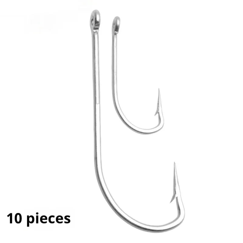 Alloy sea fishing hooks in multiple styles for weever, snakehead, and seahorse fishing with corrosion resistance
