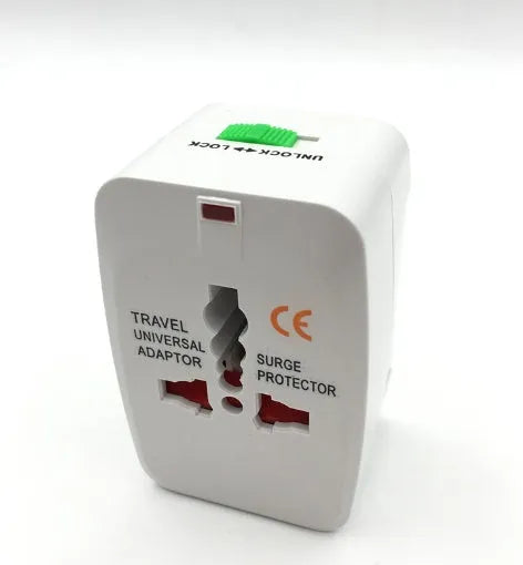 Multi-function conversion plug measuring 73x50x39mm with universal charger and travel socket adapter capabilities