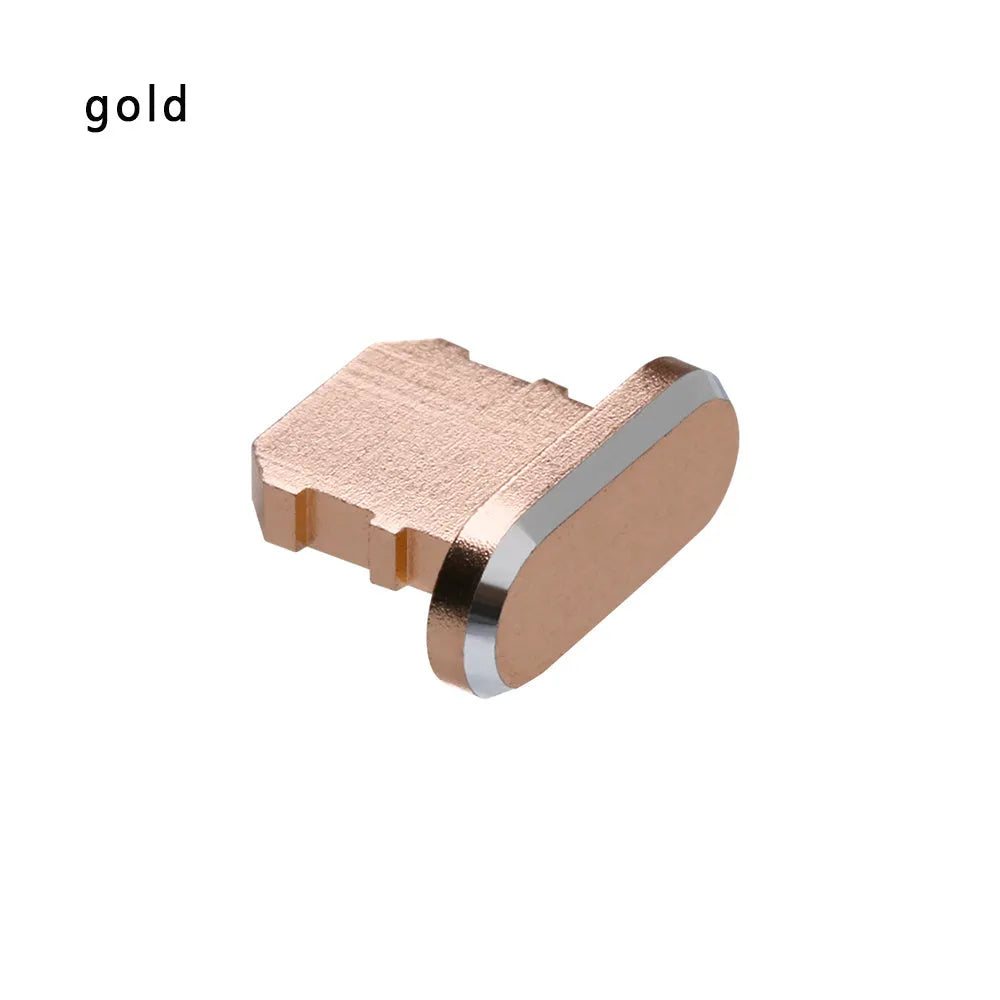 Aluminium alloy iPhone charging port dust plug in various colours for models X, XR, Max, 8, 7, 6, S, Plus
