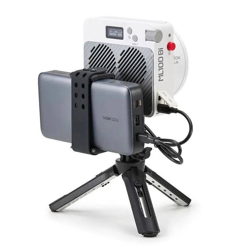 Shenniu ML100Bi professional photography LED fill light kit with lenses, bracket and storage bag