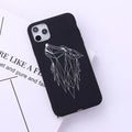Painted animal line art TPU phone case for iPhone with graffiti-style designs
