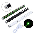 5mW green laser pointer pen with 500m range, aircraft aluminium body, in black, camouflage, or white colours