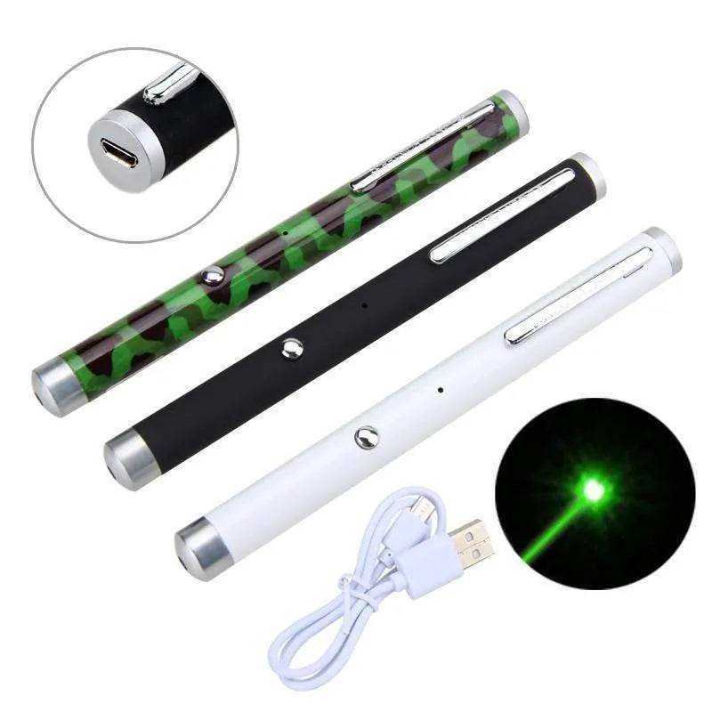 5mW green laser pointer pen with 500m range, aircraft aluminium body, in black, camouflage, or white colours