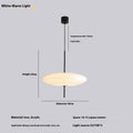 Nordic retro UFO-shaped designer chandelier ceiling light in black and white.