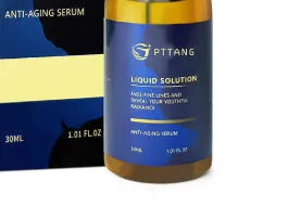 Glorious Facial Liquid 100ml moisturiser in a 10.1cm tall clear bottle.