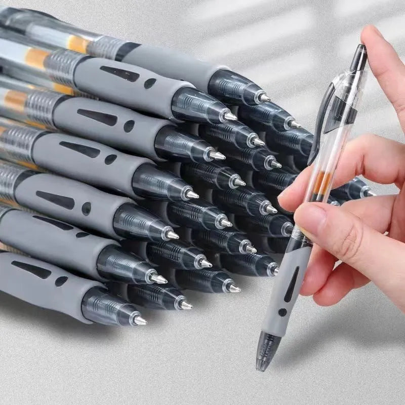 Fashion Personality 0.5mm gel pen in plastic barrel with black blue red ink options for office and student use