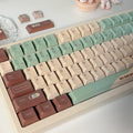 Craft Key CAP mechanical keyboard keycaps with five-sided sublimation printing in Matcha Theme colour