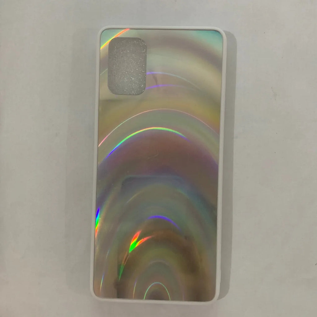 Marble shockproof silicone phone case for Samsung Galaxy in multiple colour options showing front and back view.