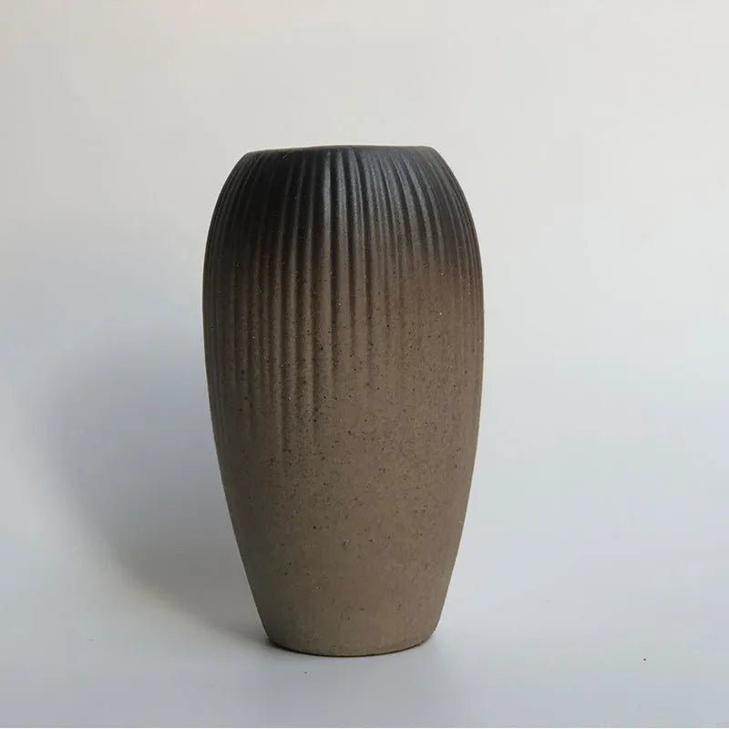 Small glazed pottery vase in Japanese miscellaneous style, ornament format, colours A to F available