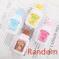 Creative bottle-shaped correction tape with decorative patterns showing curved comfortable design