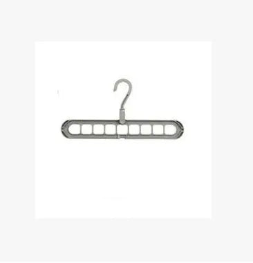 Plastic storage hanger with rotating handle in pink or green, 33 cm long, for heavy clothing