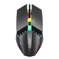 M3 black wired USB mouse, 124 x 63 x 39mm, with 800, 1200, and 1600 DPI resolution settings