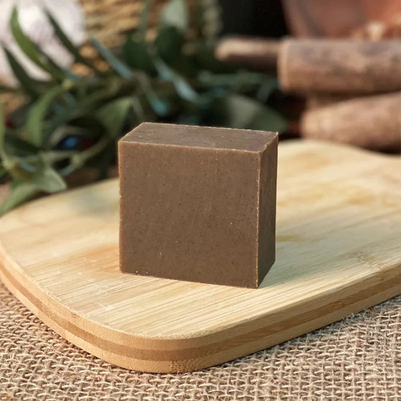 72g silicone-free nine grass shampoo soap bar produced using cold process method