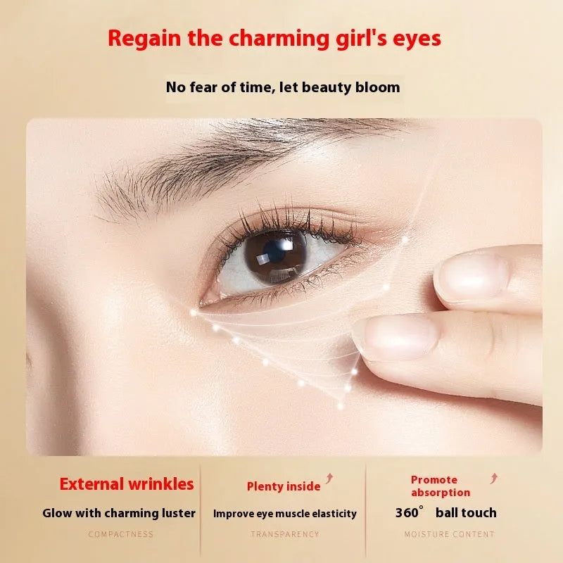 Red packaged anti-wrinkle eye massage essence oil with 20g content for hydrating and firming