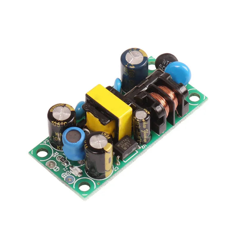 YS-U5S metal switching power board module with electrical connections for AC input and 5V DC output