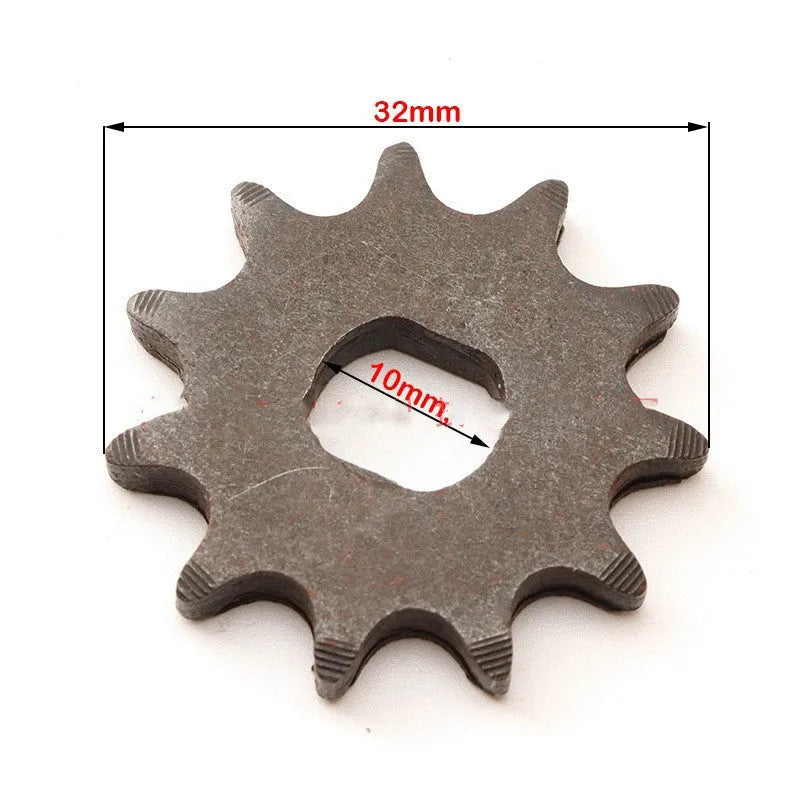 Cast iron motorcycle 11 gear with non-circular design for 25hT8F chain reduction systems