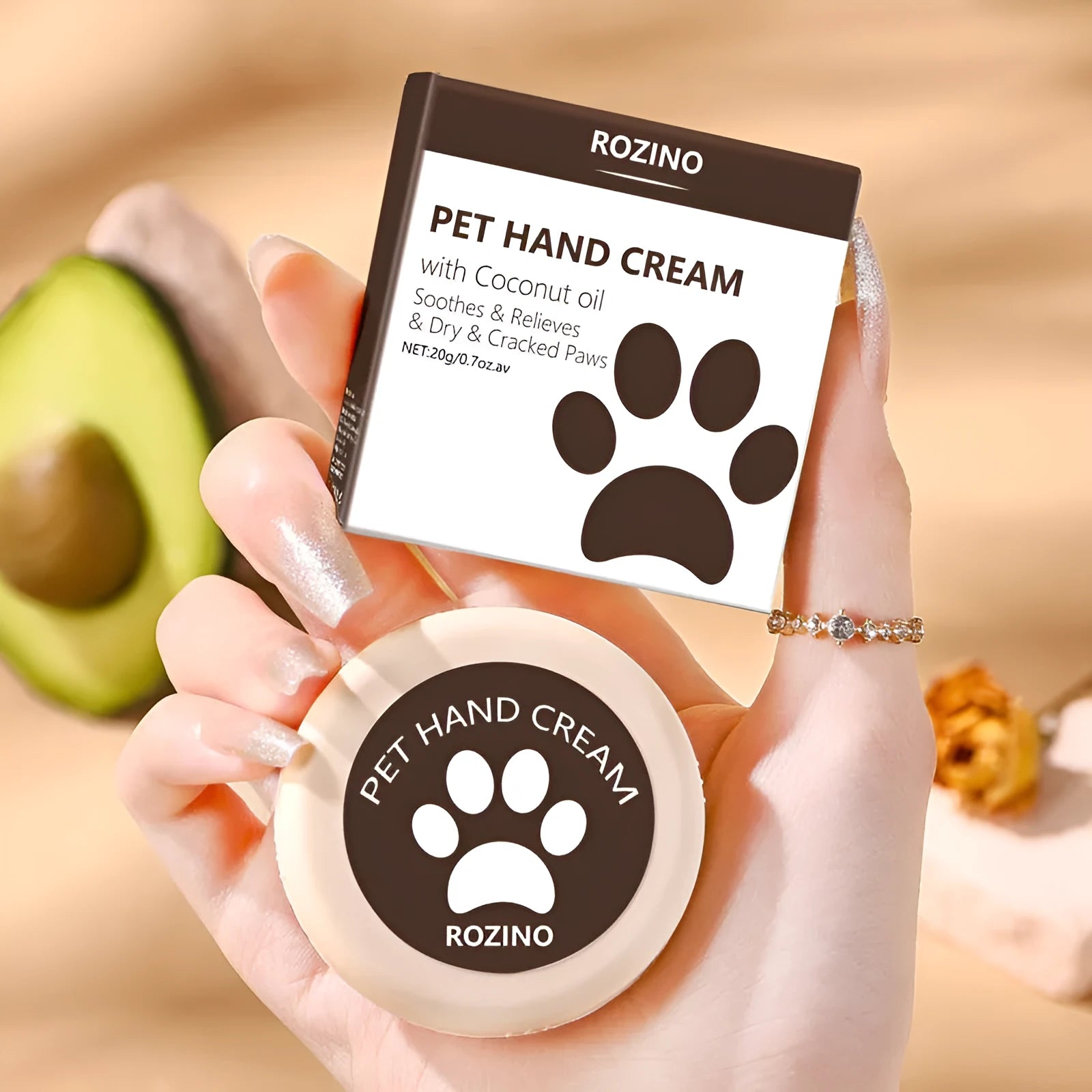 20g tube of pet moisturising lotion for dogs and cats with glycerin.