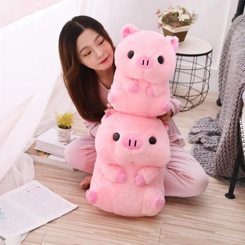 Brown boba milk tea plush cushion with fruit-shaped decorations on soft stretch cotton fabric