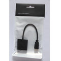 HDMI to VGA female converter cable with 0.3 metre black cable for set-top box connections